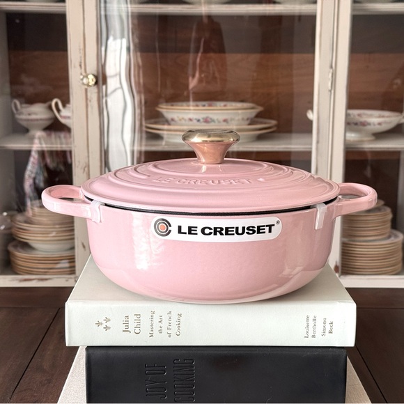 Brand new Le Creuset Sauteuse in Chiffon Pink. Imported. - Picture 1 of 14